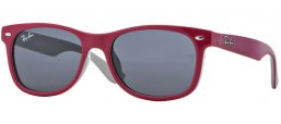 Lunettes Junior - Ray-Ban® Junior Collection - RJ9052S - 177/87 TOP RED FUXIA ON GREY // GREY