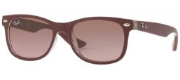 Lunettes Junior - Ray-Ban® Junior Collection - RJ9052S - 702414 MATTE BORDO ON TRANSPARENT // VIOLET GRADIENT BROWN