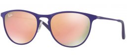 Frames Junior - Ray-Ban® Junior Collection - RJ9538S - 252/2Y RUBBER BROWN VIOLET // LIGHT BROWN MIRROR PINK