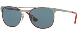 Lunettes Junior - Ray-Ban® Junior Collection - RJ9540S - 218/2V GUNMETAL TOP RED // BLUE POLARIZED