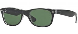 Gafas de Sol - Ray-Ban® - Ray-Ban® RB2132 NEW WAYFARER - 6052  TOP BLACK ON TRANSPARENT //GREEN