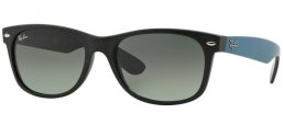 Lunettes de soleil - Ray-Ban® - Ray-Ban® RB2132 NEW WAYFARER - 618371 MATTE BLACK // GREY GRADIENT DARK GREY