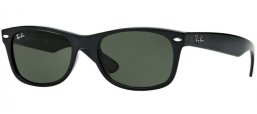 Sunglasses - Ray-Ban® - Ray-Ban® RB2132 NEW WAYFARER - 901 BLACK // CRYSTAL GREEN