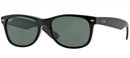 Sunglasses - Ray-Ban® - Ray-Ban® RB2132 NEW WAYFARER - 901/58 BLACK // CRYSTAL GREEN POLARIZED