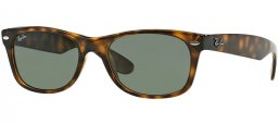 Sunglasses - Ray-Ban® - Ray-Ban® RB2132 NEW WAYFARER - 902L TORTOISE // CRYSTAL GREEN