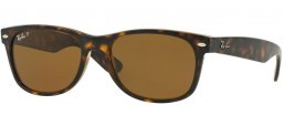 Sunglasses - Ray-Ban® - Ray-Ban® RB2132 NEW WAYFARER - 902/57 HAVANA // CRYSTAL BROWN POLARIZED