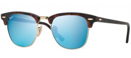 Gafas de Sol - Ray-Ban® - Ray-Ban® RB3016 CLUBMASTER - 114517 SAND HAVANA GOLD // GREY MIRROR BLUE