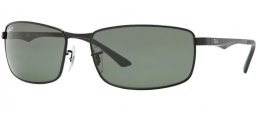 Gafas de Sol - Ray-Ban® - Ray-Ban® RB3498 - 002/9A BLACK // GREEN POLARIZED