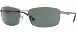 Sunglasses - Ray-Ban® - Ray-Ban® RB3498 - 004/71 GUNMETAL // GREEN