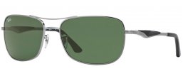 Lunettes de soleil - Ray-Ban® - Ray-Ban® RB3515 - 004/71  GUNMETAL // GREEN