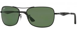 Gafas de Sol - Ray-Ban® - Ray-Ban® RB3515 - 006/9A  MATTE BLACK // GREEN POLARIZED