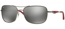 Sunglasses - Ray-Ban® - Ray-Ban® RB3515 - 029/6G  MATTE GUNMETAL // GREY MIRROR SILVER
