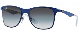 Sunglasses - Ray-Ban® - Ray-Ban® RB3521 - 161/8G MATTE BLUE // GREY GRADIENT
