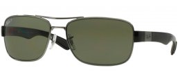 Sunglasses - Ray-Ban® - Ray-Ban® RB3522 - 004/9A GUNMETAL // GREEN POLARIZED