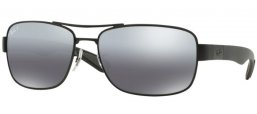 Gafas de Sol - Ray-Ban® - Ray-Ban® RB3522 - 006/82 MATTE BLACK // GREY MIRROR SILVER POLARIZED