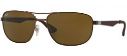 Lunettes de soleil - Ray-Ban® - Ray-Ban® RB3528 - 012/73 MATTE DARK BROWN // DARK BROWN