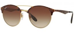 Lunettes de soleil - Ray-Ban® - Ray-Ban® RB3545 - 900813 GOLD TOP HAVANA // BROWN GRADIENT