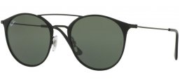 Sunglasses - Ray-Ban® - Ray-Ban® RB3546 - 186 BLACK TOP MATTE BLACK // GREEN