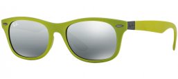 Lunettes de soleil - Ray-Ban® - Ray-Ban® RB4207 - 609988 MATTE ACID GREEN // GREY MIRROR SILVER GRADIENT