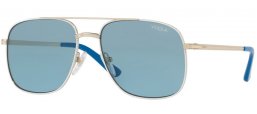 Sunglasses - Vogue - VO4083S BY GIGI HADID - 848/80 PALE GOLD // BLUE