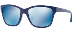 Gafas de Sol - Vogue - VO2896S - 227855 TOP BLUETTE TRANSPARENT AZURE // DARK BLUE MIRROR BLUE