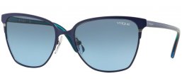 Gafas de Sol - Vogue - VO3962S - 982S8F MATTE BRUSHED BLUE // BLUE GRADIENT