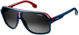 Gafas de Sol - Carrera - CARRERA 1001/S - 8RU (9O) BLUE  RED WHITE // DARK GREY GRADIENT