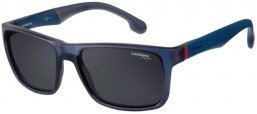 Sunglasses - Carrera - CARRERA 8024/LS - RCT (IR) MATTE BLUE // GREY BLUE