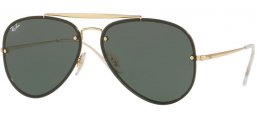 Gafas de Sol - Ray-Ban® - Ray-Ban® RB3584N BLAZE AVIATOR - 905071 GOLD // DARK GREEN