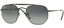 Lunettes de soleil - Ray-Ban® - Ray-Ban® RB3648 MARSHAL - 002/71 BLACK // GREY GREEN GRADIENT