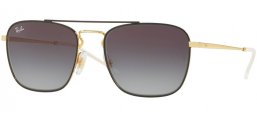 Lunettes de soleil - Ray-Ban® - Ray-Ban® RB3588 - 90548G GOLD ON TOP BLACK // GREY GRADIENT DARK GREY