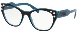 Lunettes de vue - Miu Miu - VMU 02RV - 1031O1 TOP BLACK ON BLUE