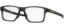 Monturas - Oakley Prescription Eyewear - OX8143 CHAMFER SQUARED - 8143-02 SATIN GREY SMOKE