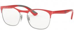 Lunettes Junior - Ray-Ban® Junior Collection - RY1054 - 4072 SILVER ON TOP MATTE RED