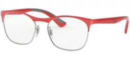 Frames Junior - Ray-Ban® Junior Collection - RY1054 - 4072 SILVER ON TOP MATTE RED