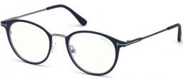 Monturas - Tom Ford - FT5528-B - 091  MATTE BLUE