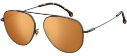 Sunglasses - Carrera - CARRERA 188/G/S - V81 (K1) DARK RUTHENIUM BLACK // GOLD MIRROR