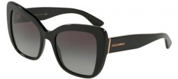 Sunglasses - Dolce & Gabbana - DG4348 - 501/8G BLACK // GREY GRADIENT