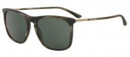 Sunglasses - Giorgio Armani - AR8076 - 549671 STRIPED GREEN // GREY GREEN