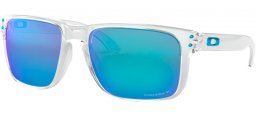 Sunglasses - Oakley - HOLBROOK XL OO9417 - 9417-07 POLISHED CLEAR // PRIZM SAPPHIRE POLARIZED