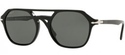 Gafas de Sol - Persol - PO3206S - 95/58 BLACK // GREEN POLARIZED