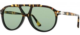 Lunettes de soleil - Persol - PO3217S - 108852 TORTOISE BROWN BLACK // LIGHT GREEN