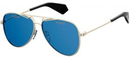 Sunglasses - Polaroid Premium - PLD 6048/S/X - 3YG (C3) LIGHT GOLD // BLUE POLARIZED