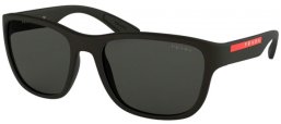 Lunettes de soleil - Prada Linea Rossa - SPS 01US - DG05S0 BLACK RUBBER // GREY