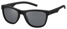 Frames Junior - Polaroid Junior - PLD 8018/S - YYV (Y2) RUBBER BLACK // GREY POLARIZED