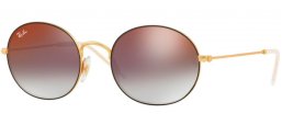 Gafas de Sol - Ray-Ban® - Ray-Ban® RB3594 - 9114U0 RUBBER GOLD ON TOP BLACK // GREY GRADIENT MIRROR RED