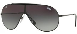 Sunglasses - Ray-Ban® - Ray-Ban® RB3597 WINGS - 002/11 BLACK // GREY GRADIENT DARK GREY