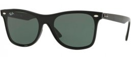 Sunglasses - Ray-Ban® - Ray-Ban® RB4440N BLAZE WAYFARER - 601/71 BLACK // GREEN