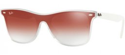 Sunglasses - Ray-Ban® - Ray-Ban® RB4440N BLAZE WAYFARER - 6357V0 MATTE TRANSPARENT // CLEAR GRADIENT RED MIRROR RED