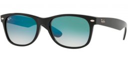 Sunglasses - Ray-Ban® - Ray-Ban® RB2132 NEW WAYFARER - 901/3A BLACK // CLEAR GRADIENT GREEN